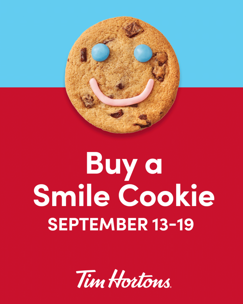 Tim Horton's Smile Cookie Day